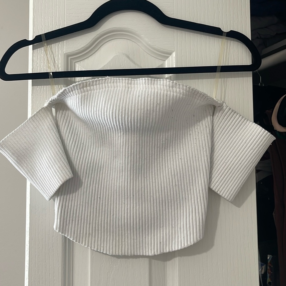Off the shoulder crop top